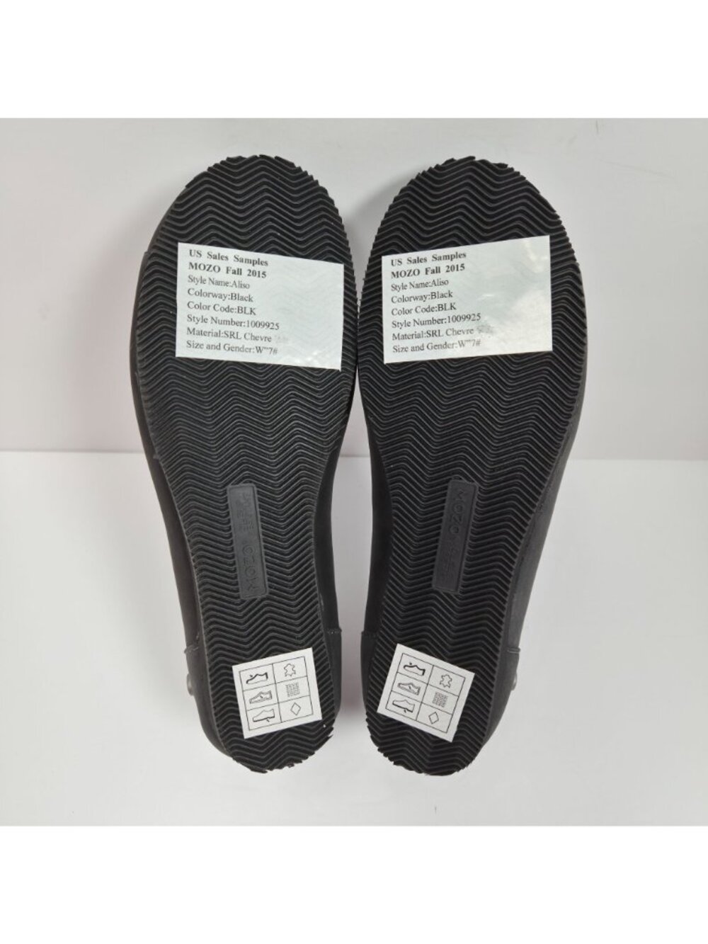 Mozo Aliso Women's Black Leather Ballet Flats US Size 7 NEW SAMPLE - Picture 7 of 8
